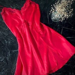 Victoria’s Secret silk lace open back chemise